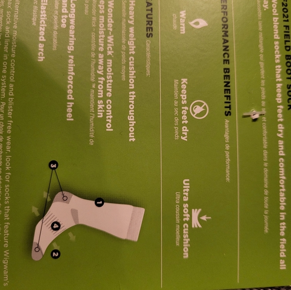 WIGWAM Field Boot Sock -Medium, Dark Grey - Picture 4 of 5